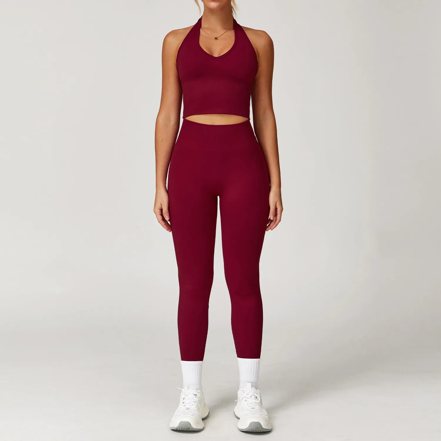 2/3/4PCS Yoga Set Seamless Gym Clothes Sportswear Yoga Suits For Women Fitness Long Sleeved Tracksuits Sports Bra Gym Leggings