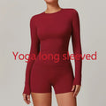 Yoga T-shirts Solid Sports Top Women Long Sleeve Gym Workout Running Shirts Sexy Exposed Navel Quick Dry Fitness Gym Sport Wear