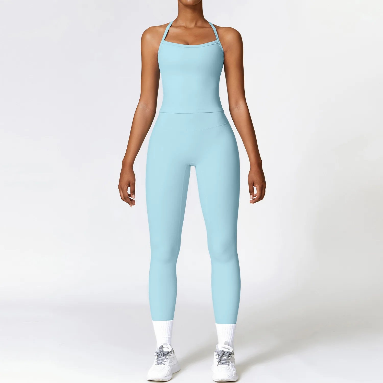 2PCS Yoga Set Women's Tracksuit Workout Outfits Push Up Sportswear Gym Clothing Running High Waist Leggings Fitness Sports Suits