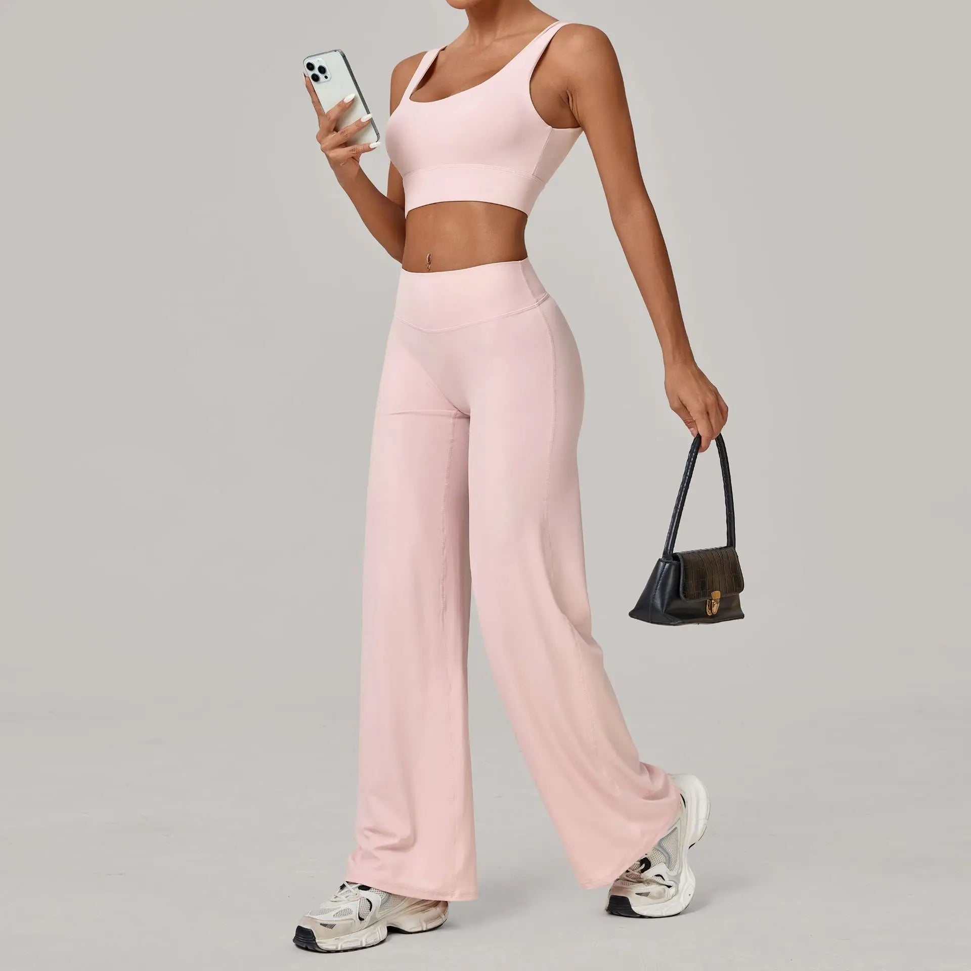 Women Tracksuit 2PCS Yoga Suit Sports Bra High Waist Leggings Sports Outfit Gym Set Push Up Fitness Workout Clothes Sportswear