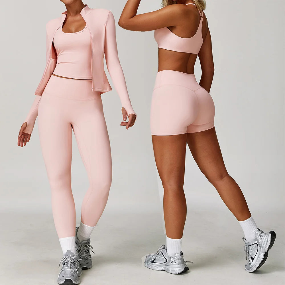 2/3PCS Yoga Suit Women Sports Set Quick-Drying Gym Set Women Tracksuit Running Workout Long Sleeve Sports Shirt Yoga Clothing