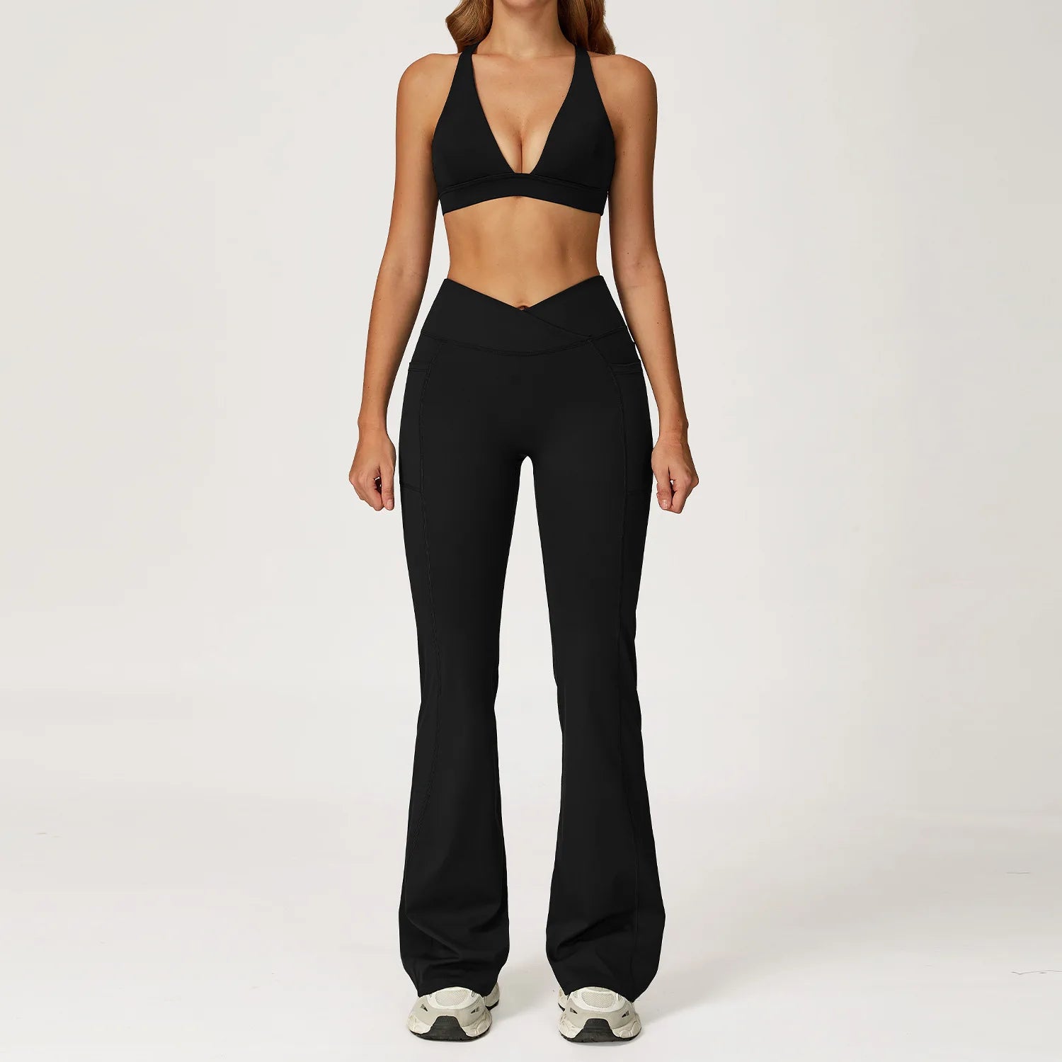 2PCS Yoga Set Gym Clothes Workout Sportswear Yoga Suits Women Tracksuits Fitness Outfits Sports Bra Gym Leggings Athletic Wear
