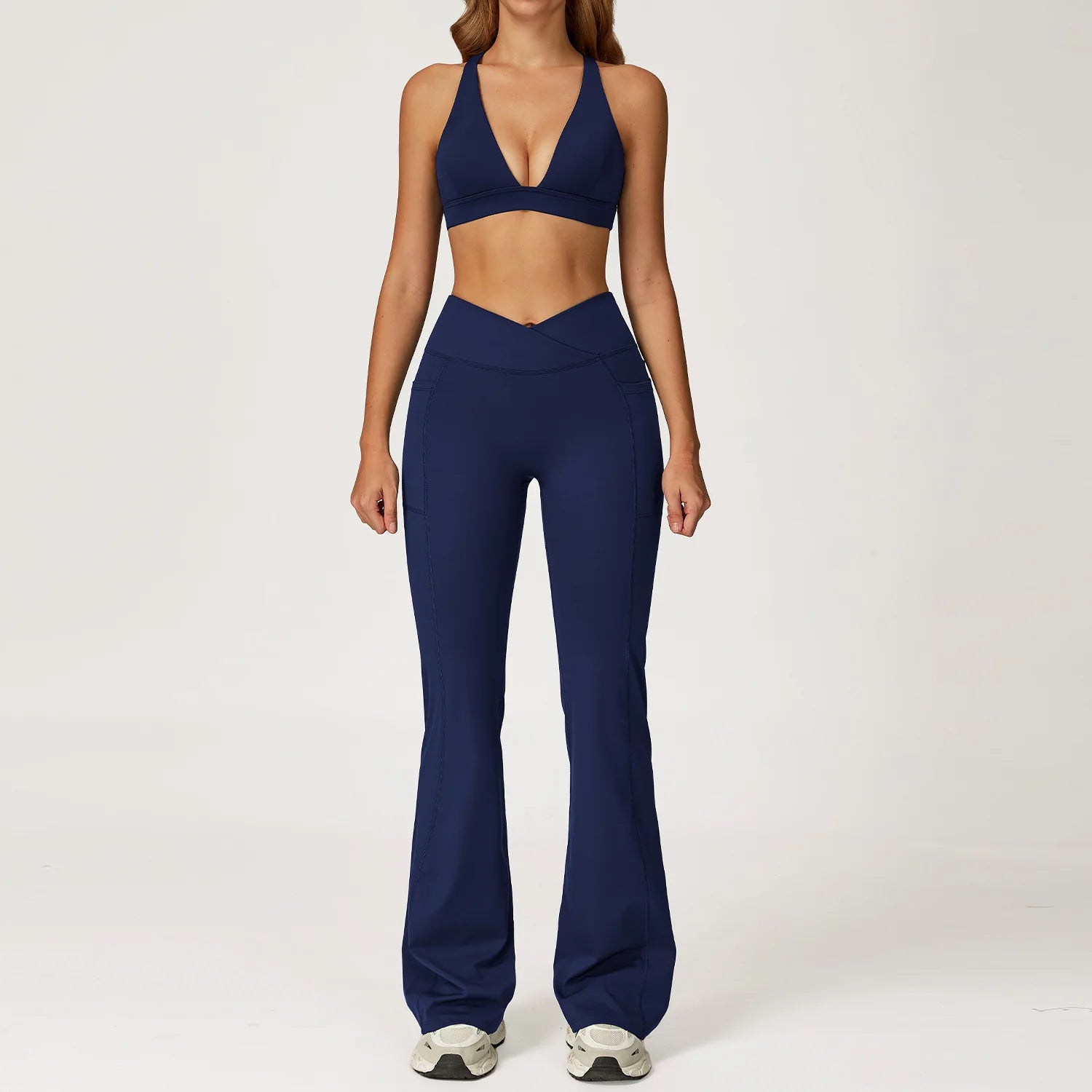 2PCS Yoga Set Gym Clothes Workout Sportswear Yoga Suits Women Tracksuits Fitness Outfits Sports Bra Gym Leggings Athletic Wear
