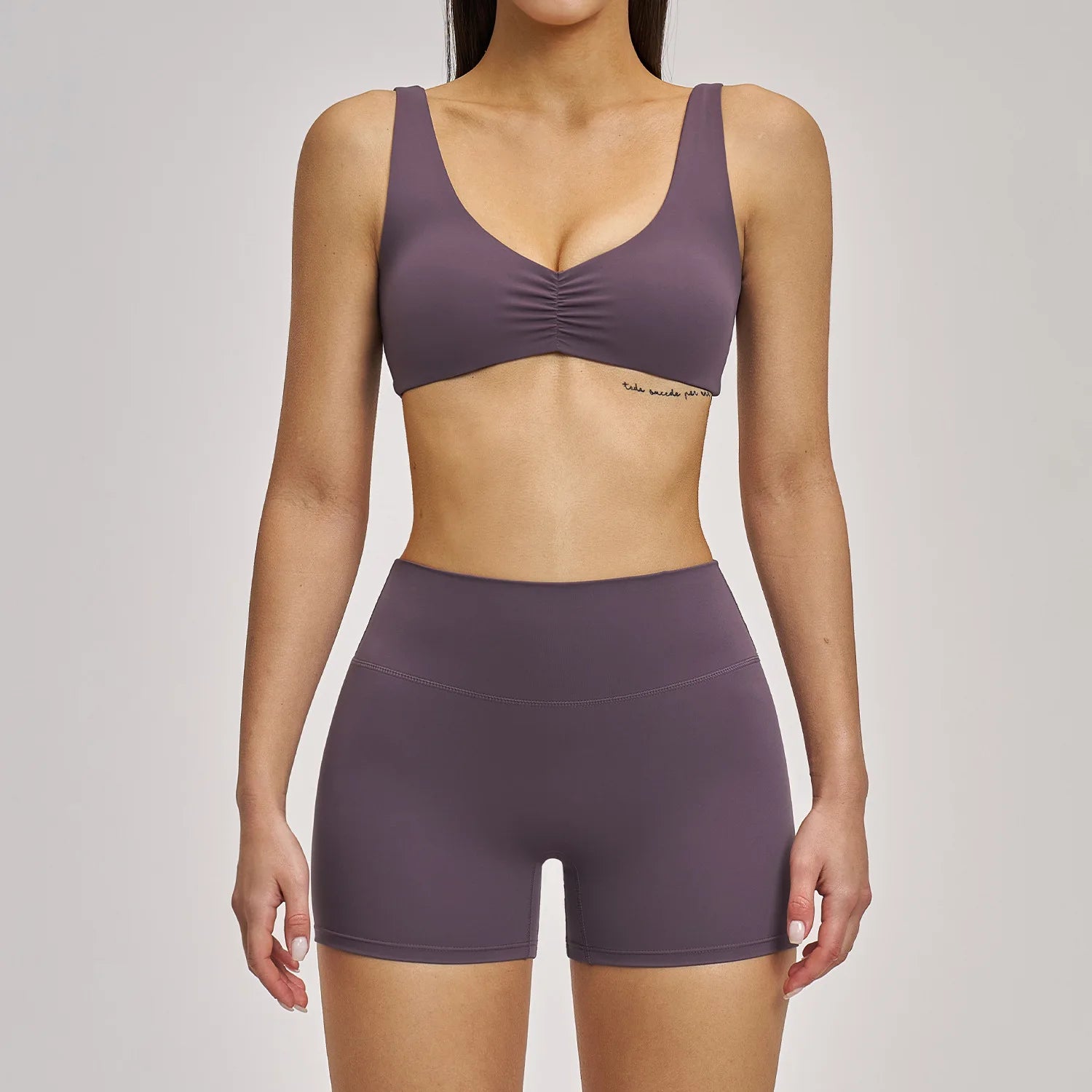 2PCS Yoga Set Sports Outfits Women Quick-Drying Gym Set Women Tracksuit Running Workout Long Sleeve Sports Shirt Yoga Clothing