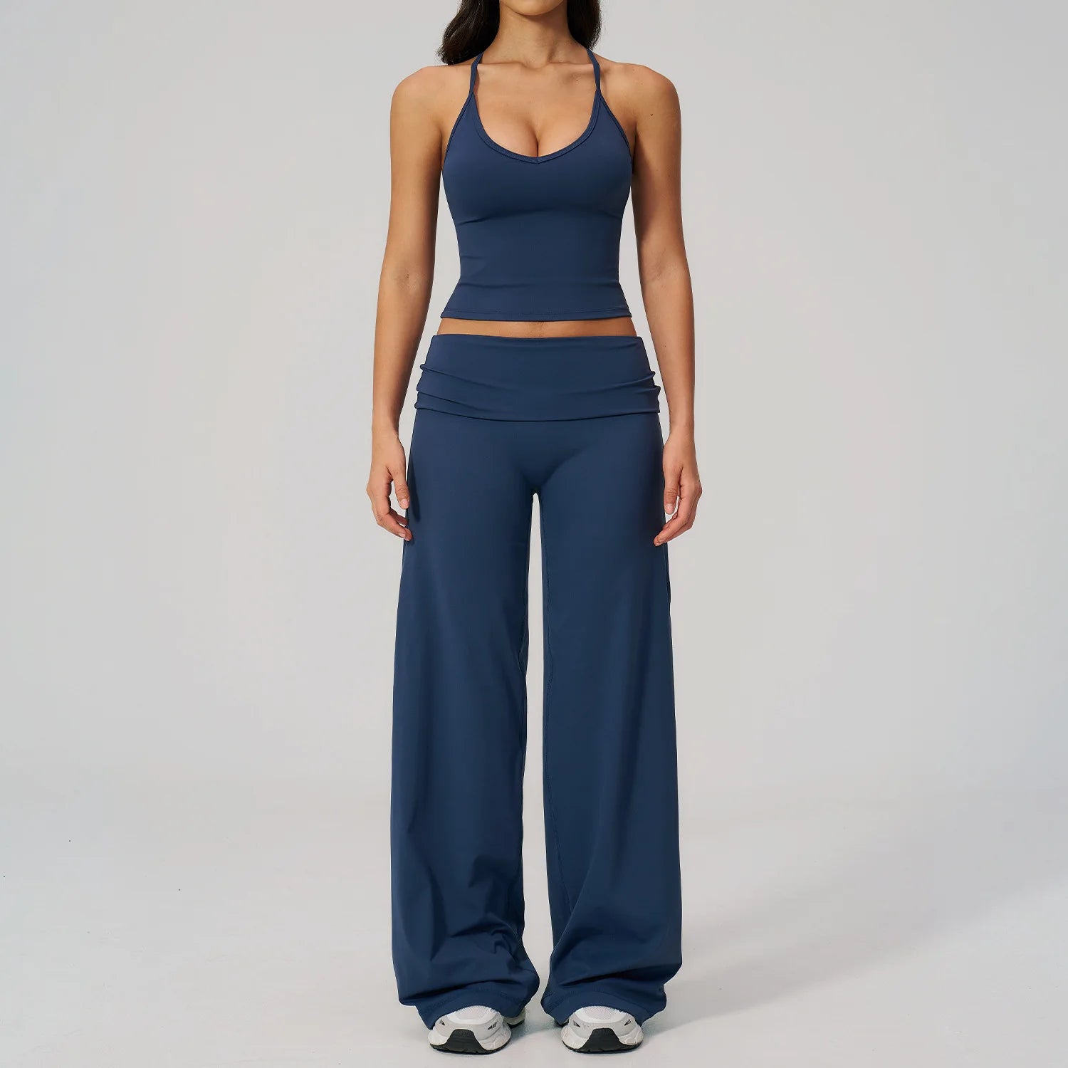 2PCS Yoga Suit Women Tracksuit Sports Set Gym Set Running Workout Clothes Short Sleeves Sports Bra Athletic Wear Yoga Clothing