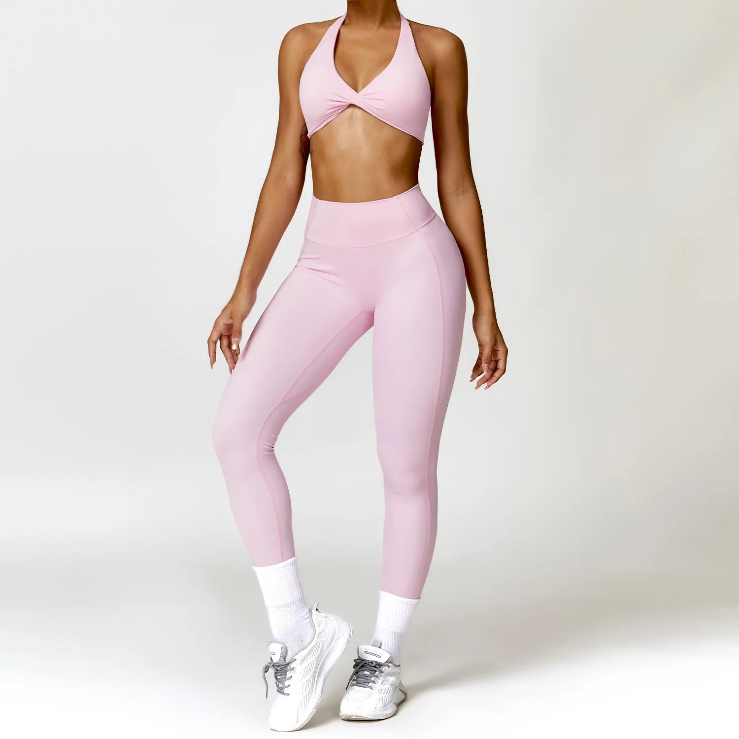 JUREN Yoga Set 2PCS Women Tracksuit Gym Workout Clothes Women's Push Up Bra High Waist Leggings Fitness Sportswear Sports Suits