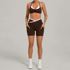 2 Pieces Yoga Set Women's Tracksuit Fitness Outfits Sexy Sport Bra High Waist Sports Shorts Gym Clothes Workout Suit Sporstwear