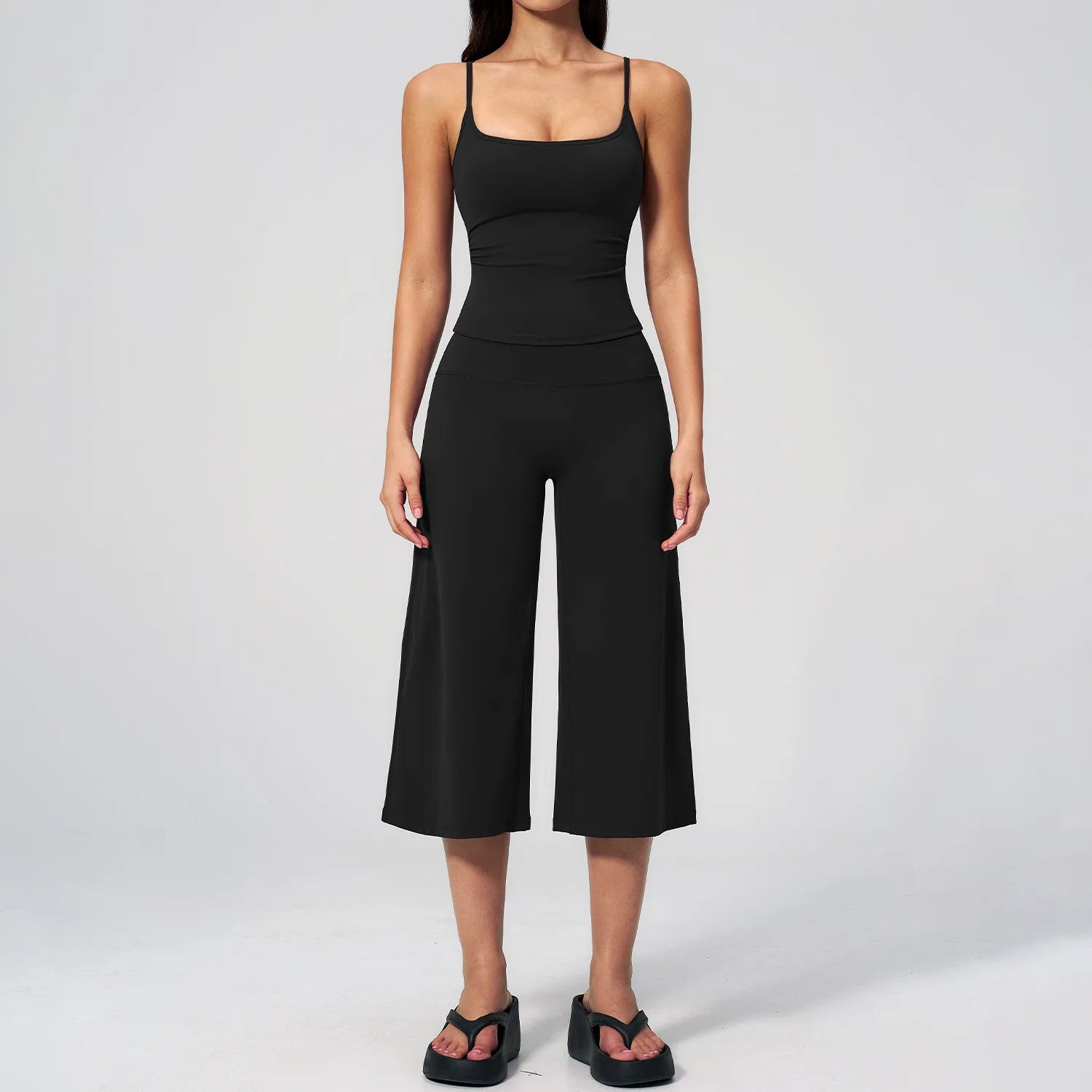Sports Set Capri Pants Gym Clothes Women's Tracksuit Yoga Suit For Fitness Athletic Wear Short Underwear Training Workout Outfit