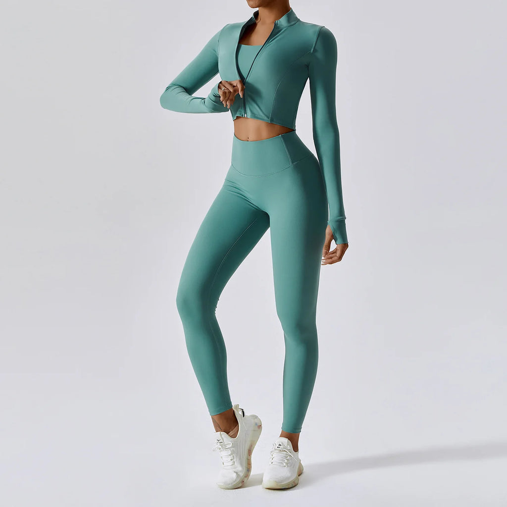 2/3PCS Yoga Set Gym Clothes Sportswear Yoga Suits For Women Tracksuit Fitness Set Tracksuits Sports Bra Gym Leggings Yoga Top