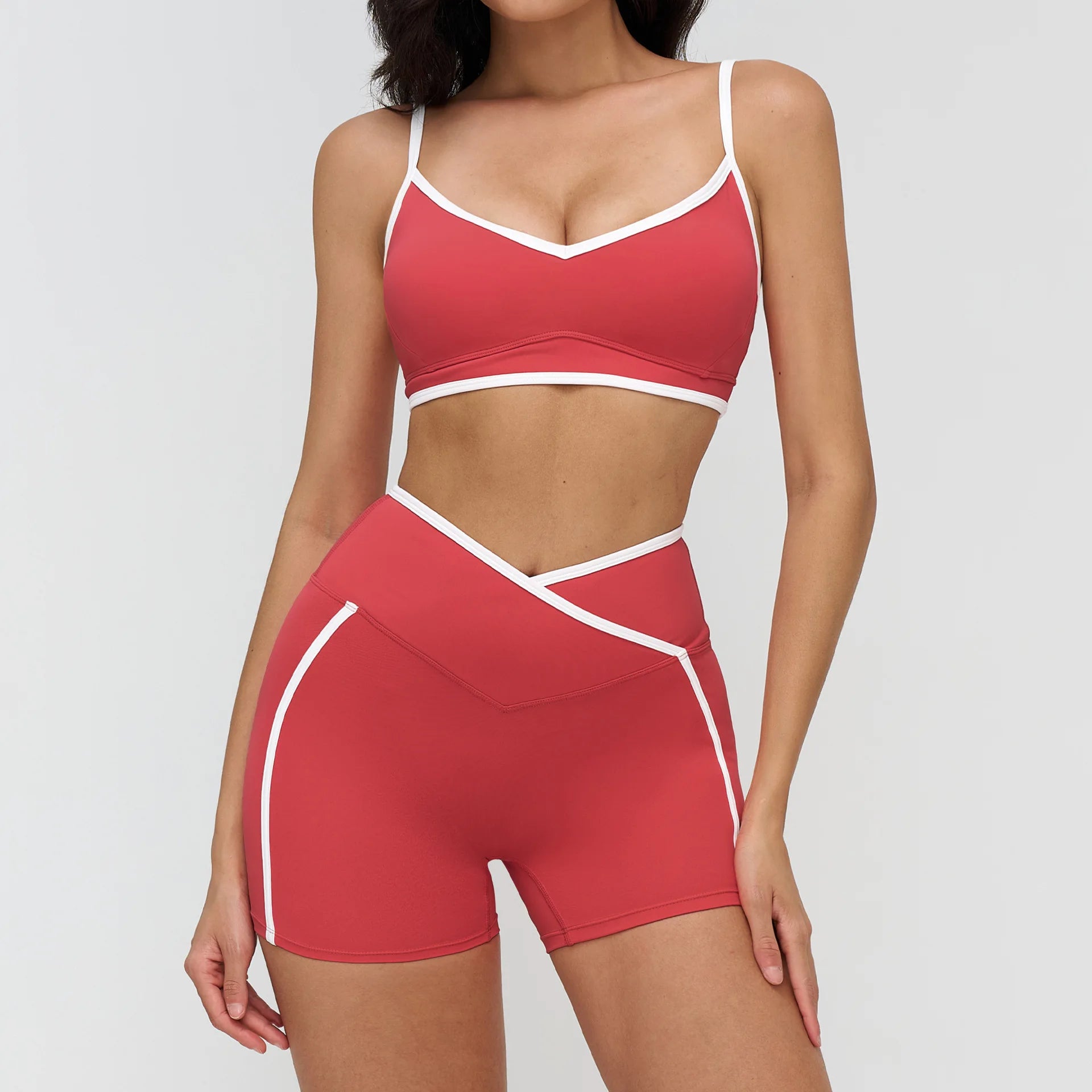 2 Pieces Yoga Set Workout Outfits Fitness Sportswear Gym Tracksuit High Waist Leggings Sports Bra Athletic Wear Women Clothes