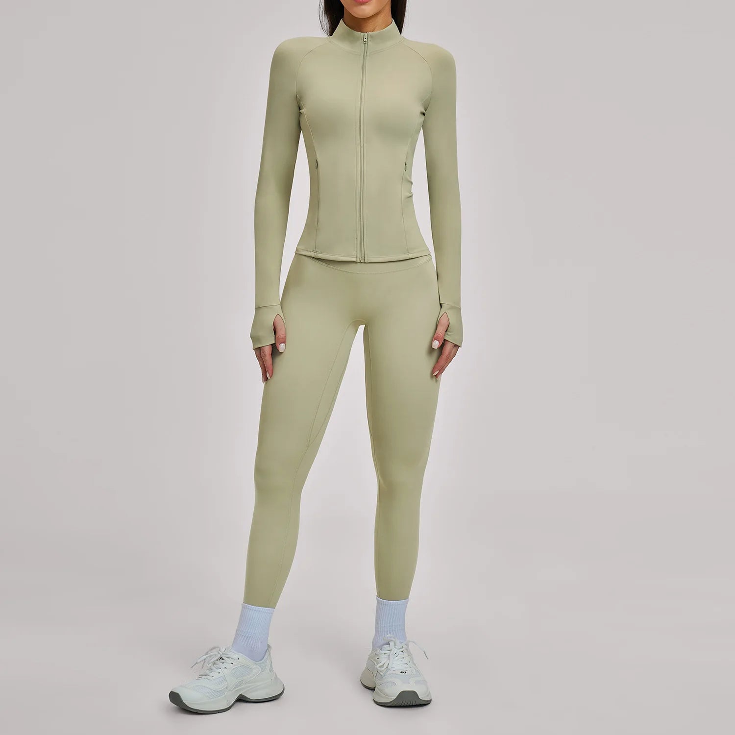 2PCS Yoga Set Sports Outfits Women Quick-Drying Gym Set Women Tracksuit Running Workout Long Sleeve Sports Shirt Yoga Clothing