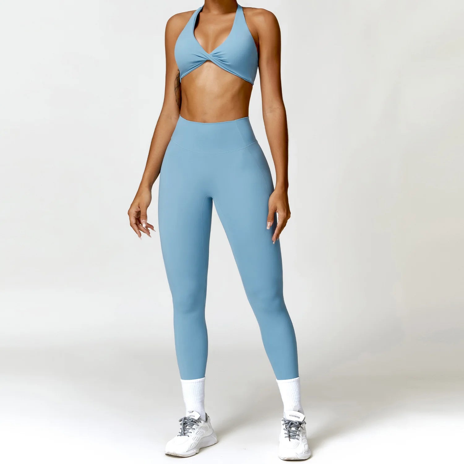 JUREN Yoga Set 2PCS Women Tracksuit Gym Workout Clothes Women's Push Up Bra High Waist Leggings Fitness Sportswear Sports Suits