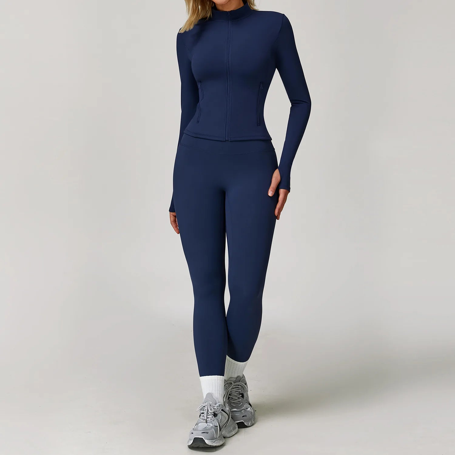 Yoga Suit 2/3PCS Women Tracksuit Sports Set Gym Set Running Workout Clothes Long Sleeve Sports Bra Athletic Wear Yoga Clothing