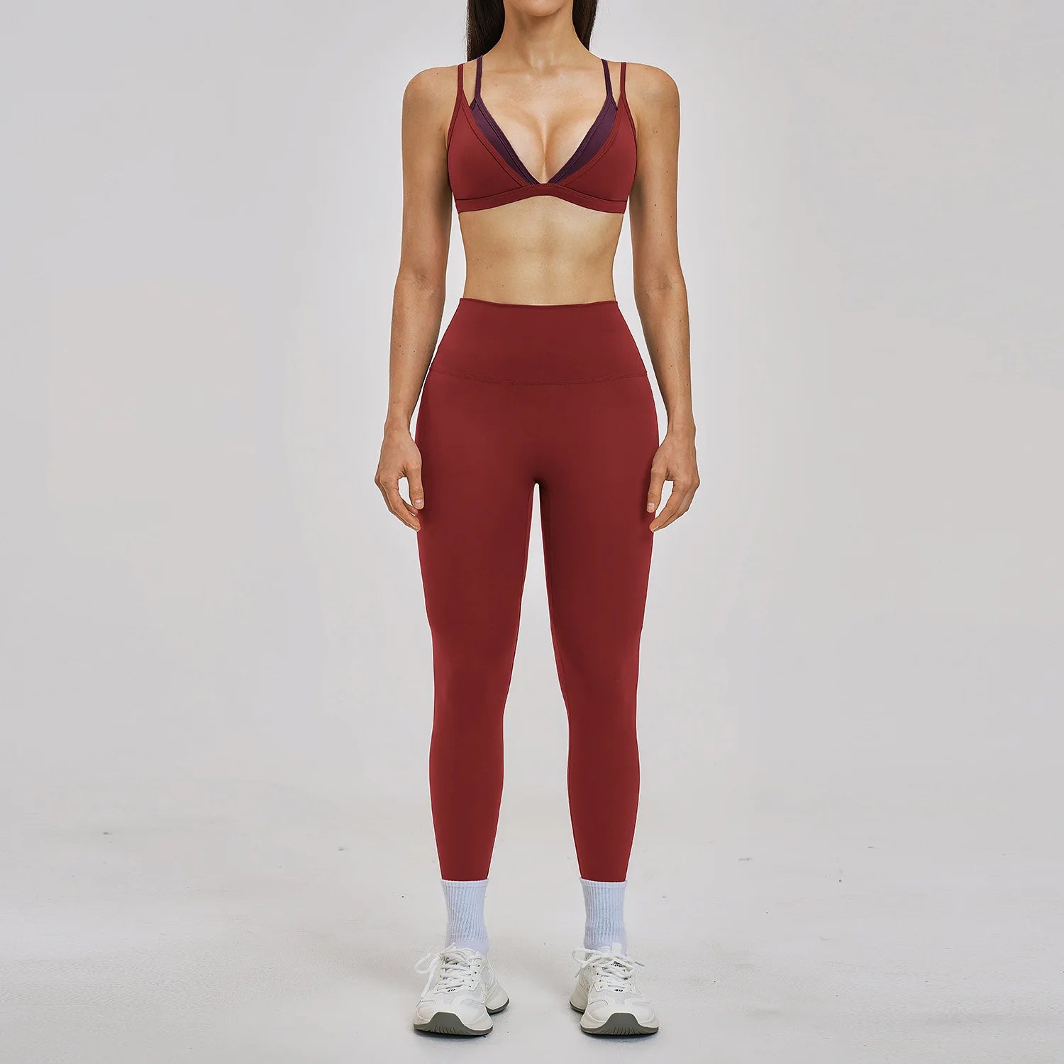 2PCS Yoga Suit Women Tracksuit Sports Bra High Waist Leggings Shorts Outfits Gym Set Fitness Shorts Workout Clothes Sportswear