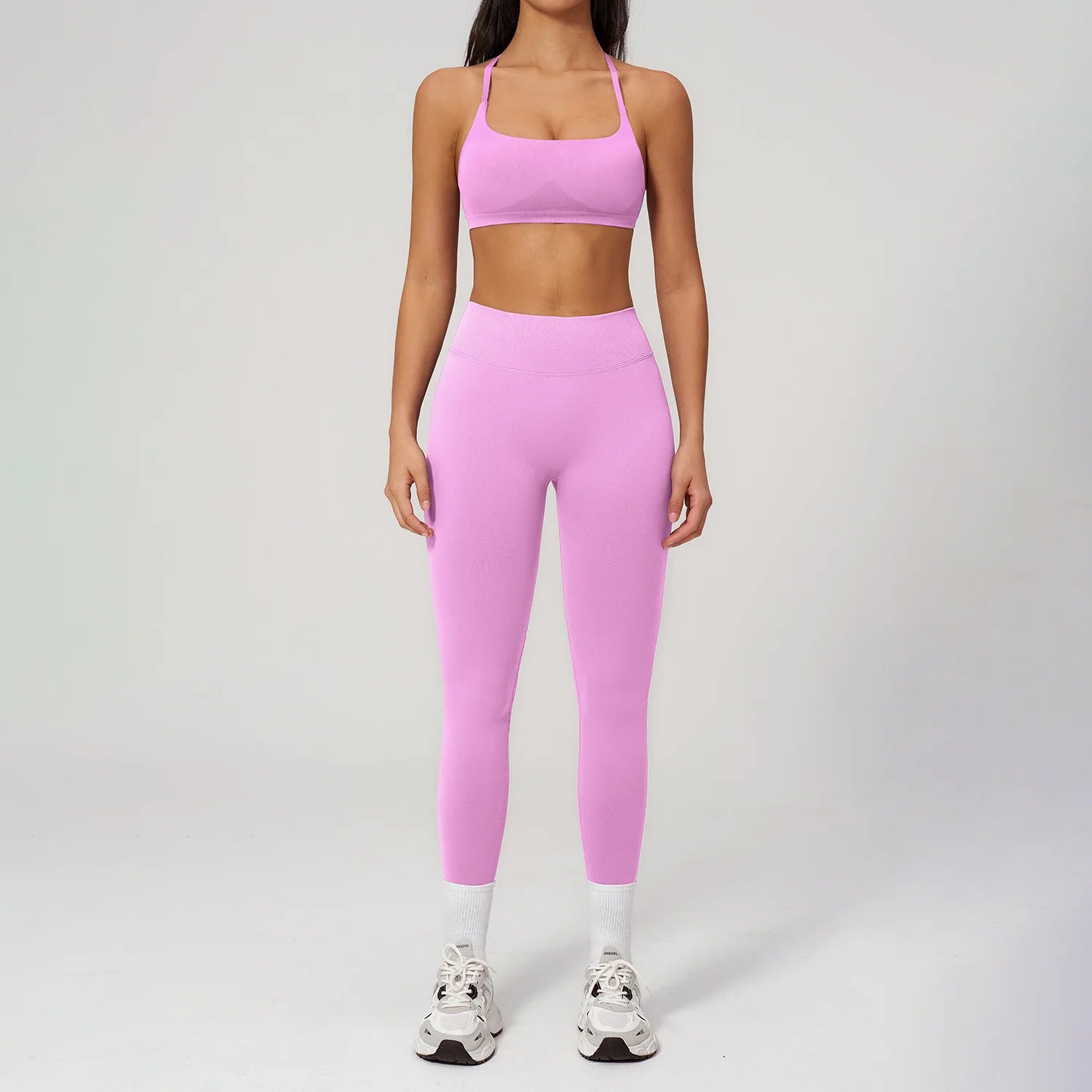2PCS Yoga Suit Women Tracksuit Sports Bra High Waist Leggings Outfit Gym Set Fitness Athletic Wear Workout Clothes Sportswear
