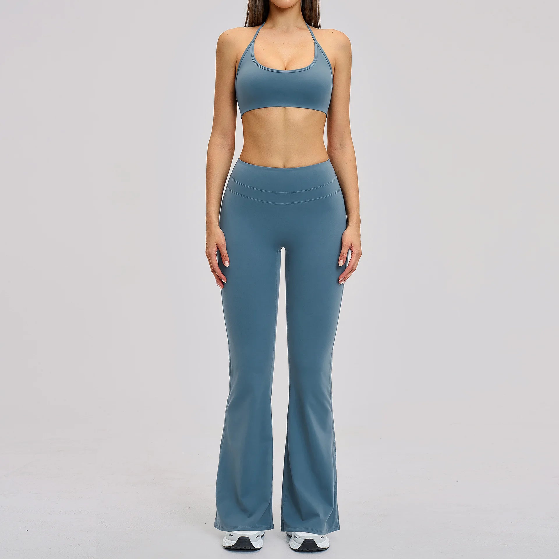 Yoga Set Women's Tracksuit Sportswear Workout Clothes Athletic Wear Sports Outfits Gym Legging Fitness Bra Long Sleeve Yoga Suit