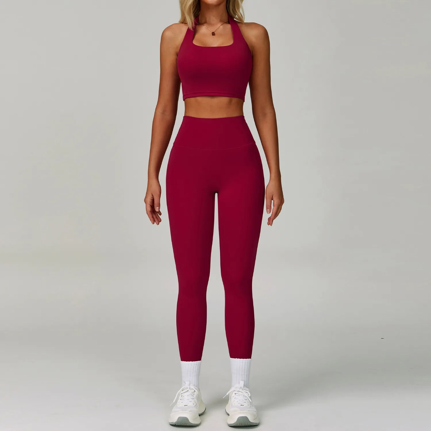 2PCS Yoga Suit Women Tracksuit Sports Set Quick-Drying Gym Set Women Set Running Workout Long Sleeve Sports Shirt Yoga Clothing