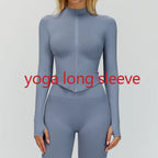 Seamless Outdoor Sports Long Sleeved Women Yoga Coat Quick Dry Zipper Cardigan Stand Up Collar Jacket Running Fitness Jacket Top