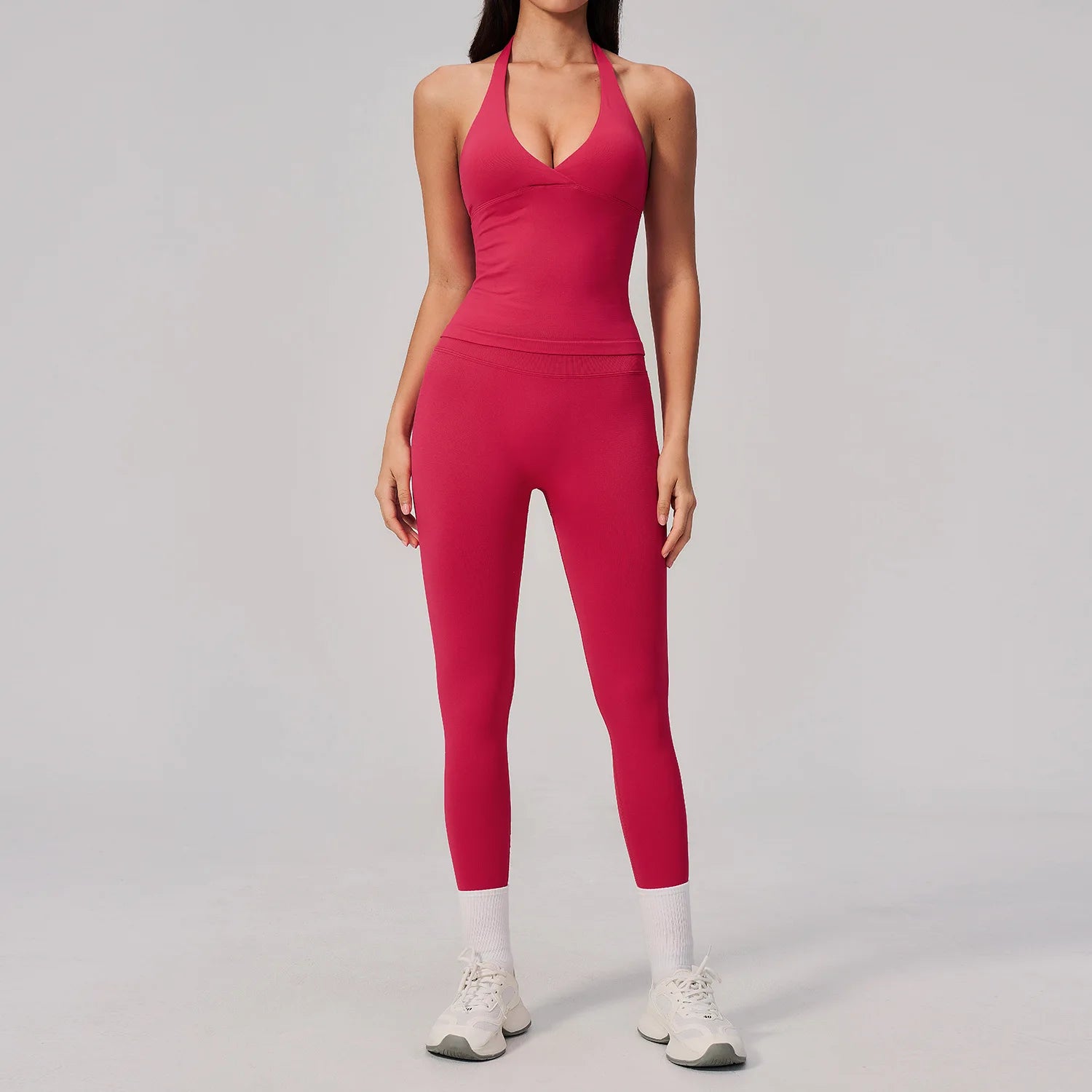 Seamless Yoga Set 2 Piece Yoga Clothes Women's Tracksuit Athletic Wear Fitness Suit Gym Sets Workout Push Up Sports Bra Leggings