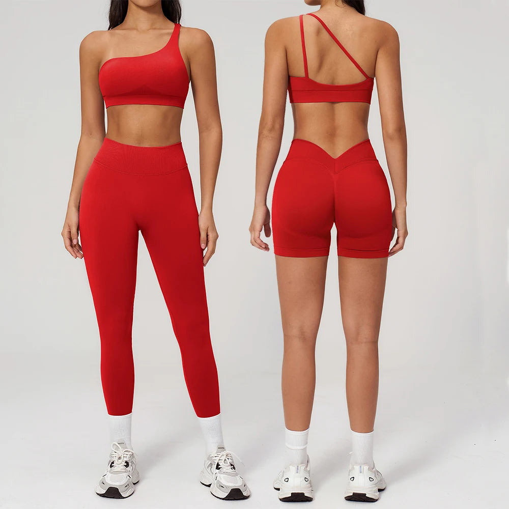 Women's Tracksuit 2 Piece Yoga Clothes Athletic Wear Pilates Fitness Suit Gym Workout Sets Push Up Sports Bra Leggings Outfits