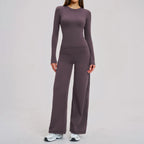 Yoga Suit Women 2PCS Sports Set Quick-Drying Gym Outfits Women Tracksuit Running Workout Long Sleeve Sports Shirt Yoga Clothing