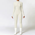 Winter Zipper Workout Jumpsuit Sports Overalls Women Gym Clothing Running Fitness Suit Gym Tracksuit Push Up Sportswear Yoga Set