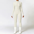 Winter Zipper Workout Jumpsuit Sports Overalls Women Gym Clothing Running Fitness Suit Gym Tracksuit Push Up Sportswear Yoga Set