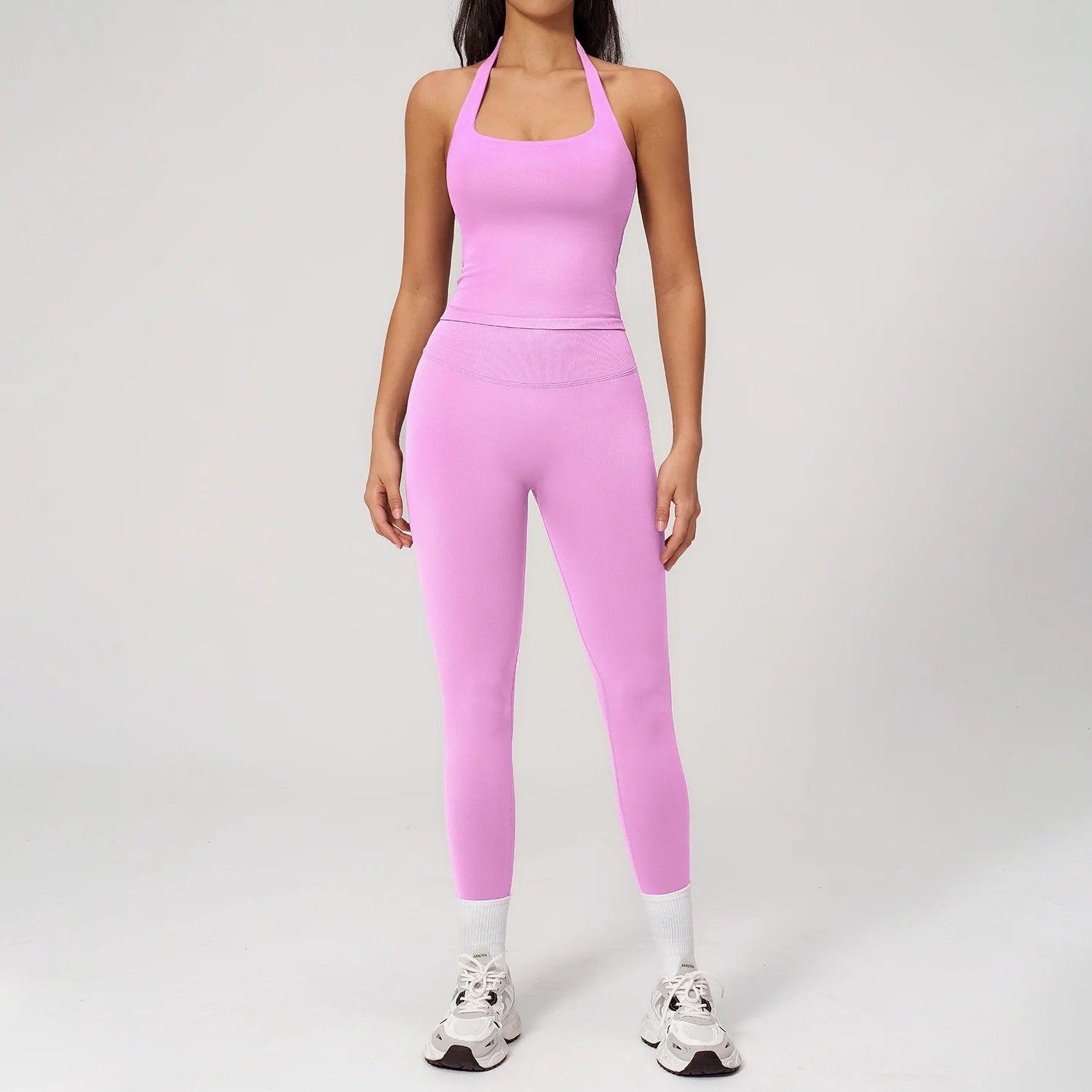 2PCS Yoga Outfit Women Tracksuit Athletic Wear Pilates Fitness Suit Gym Clothes Workout Push Up Clothes Sports Bra Leggings Suit