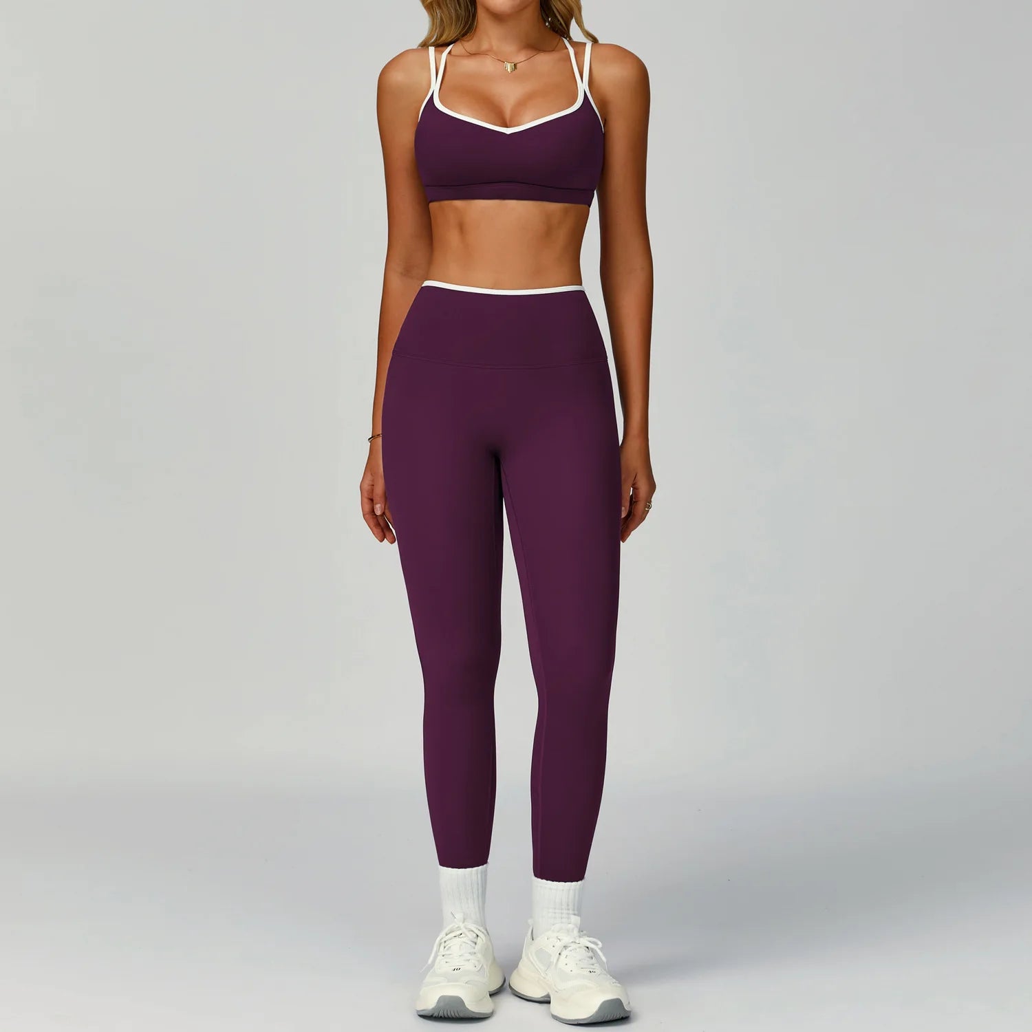 Fitness Suit Sports Set Women Tracksuit 2 Pieces Yoga Outfits Sportswear Gym Legging Sports Underwear Workout Clothes Woman Set