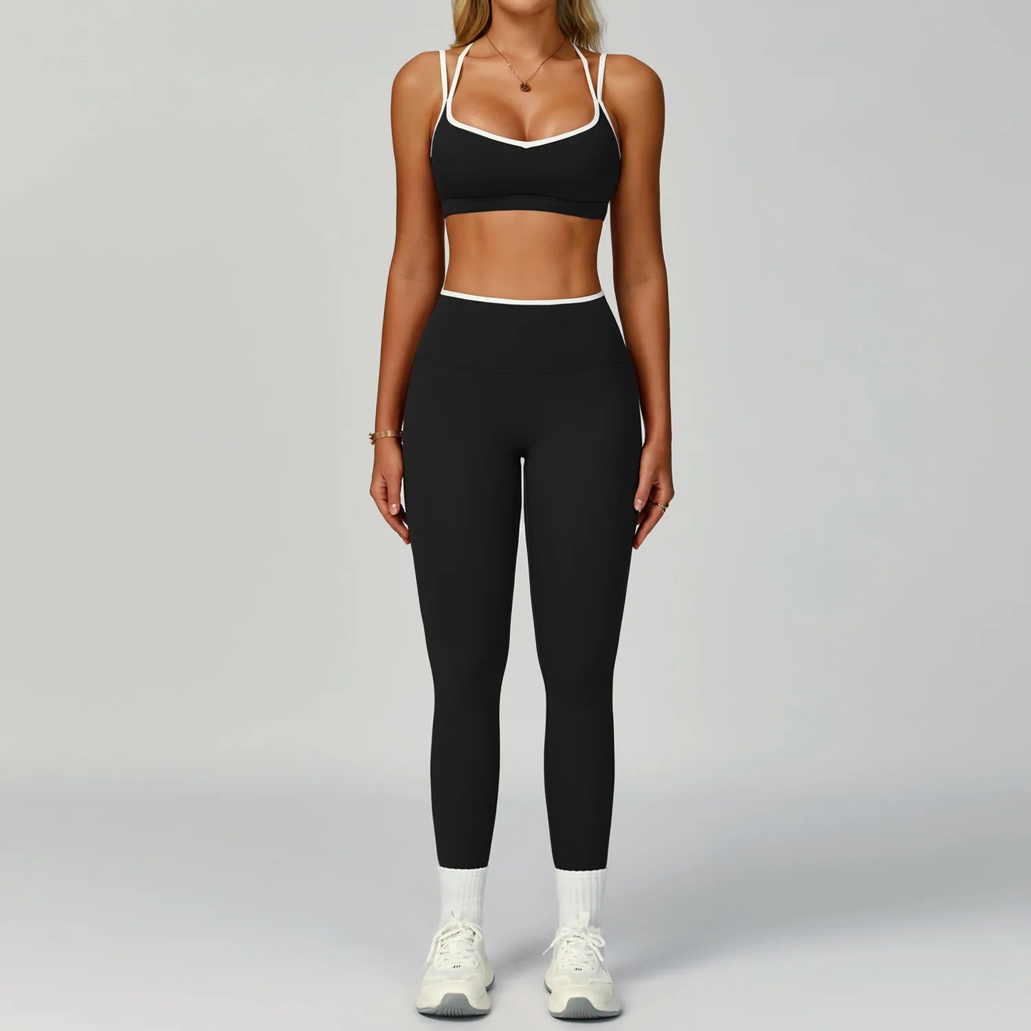 Fitness Suit Sports Set Women Tracksuit 2 Pieces Yoga Outfits Sportswear Gym Legging Sports Underwear Workout Clothes Woman Set