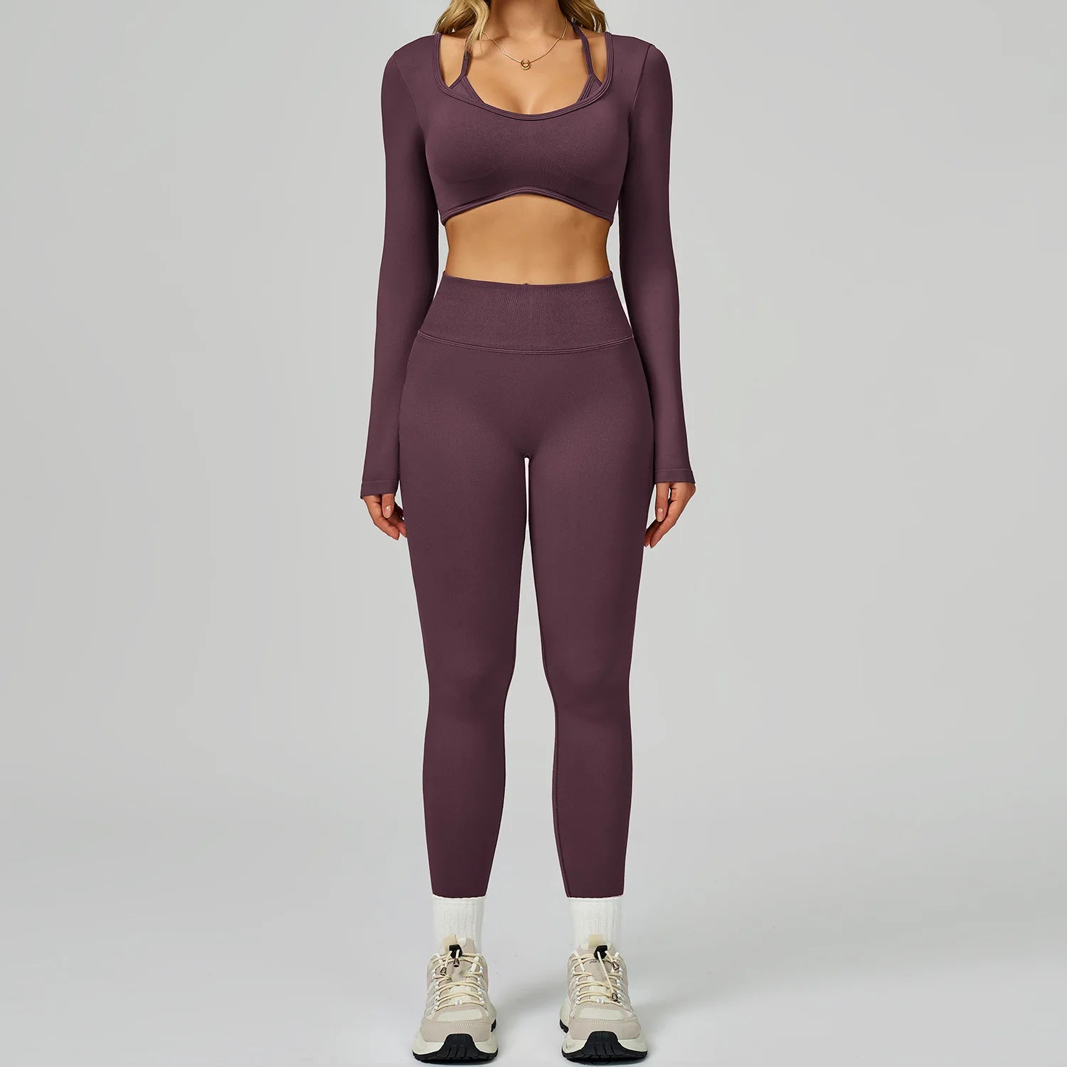 Seamless Sportswear For Women Tracksuits Yoga Set 2PCS Gym Workout Clothes Fitness Outfits Sports Bra Leggings Athletic Wear
