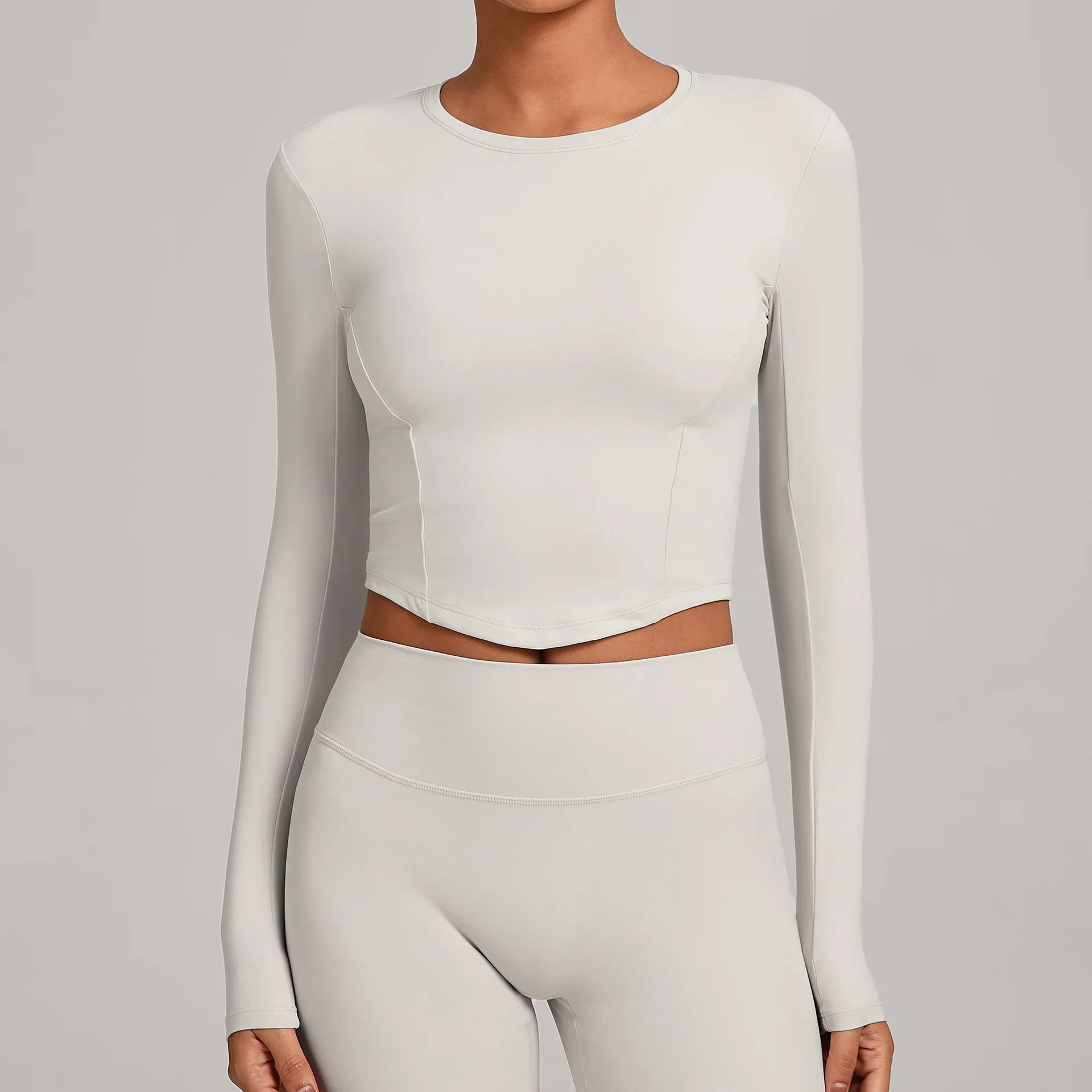 Yoga Long Sleeve Workout Top Gym Women T-shirts Outdoor Top Workout Long Sleeved Dry Fit Breathable High Elastic Sports Tops