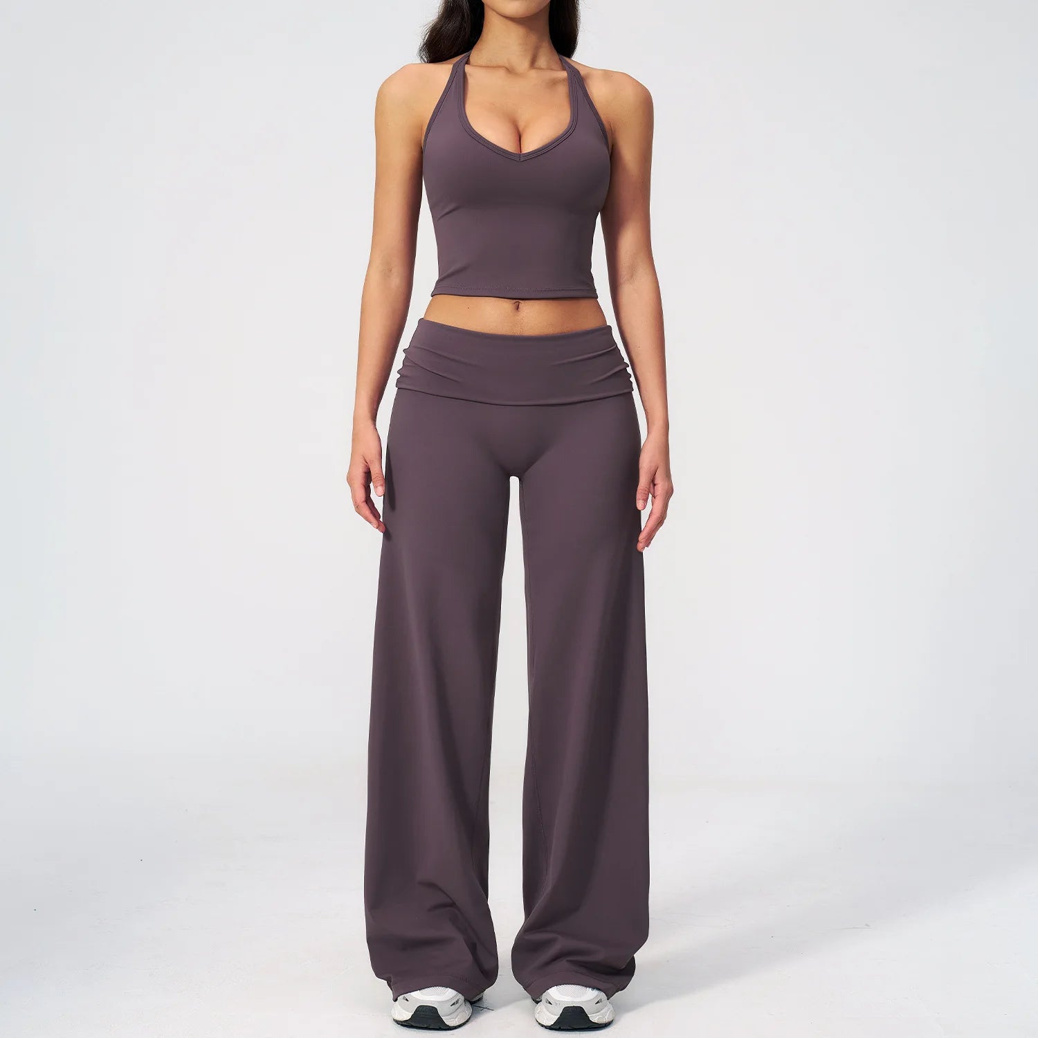 2 Pieces Yoga Set Women Tracksuit Workout Outfits Fitness Sportswear High Waist Leggings Sports Bra Athletic Wear Gym Clothes