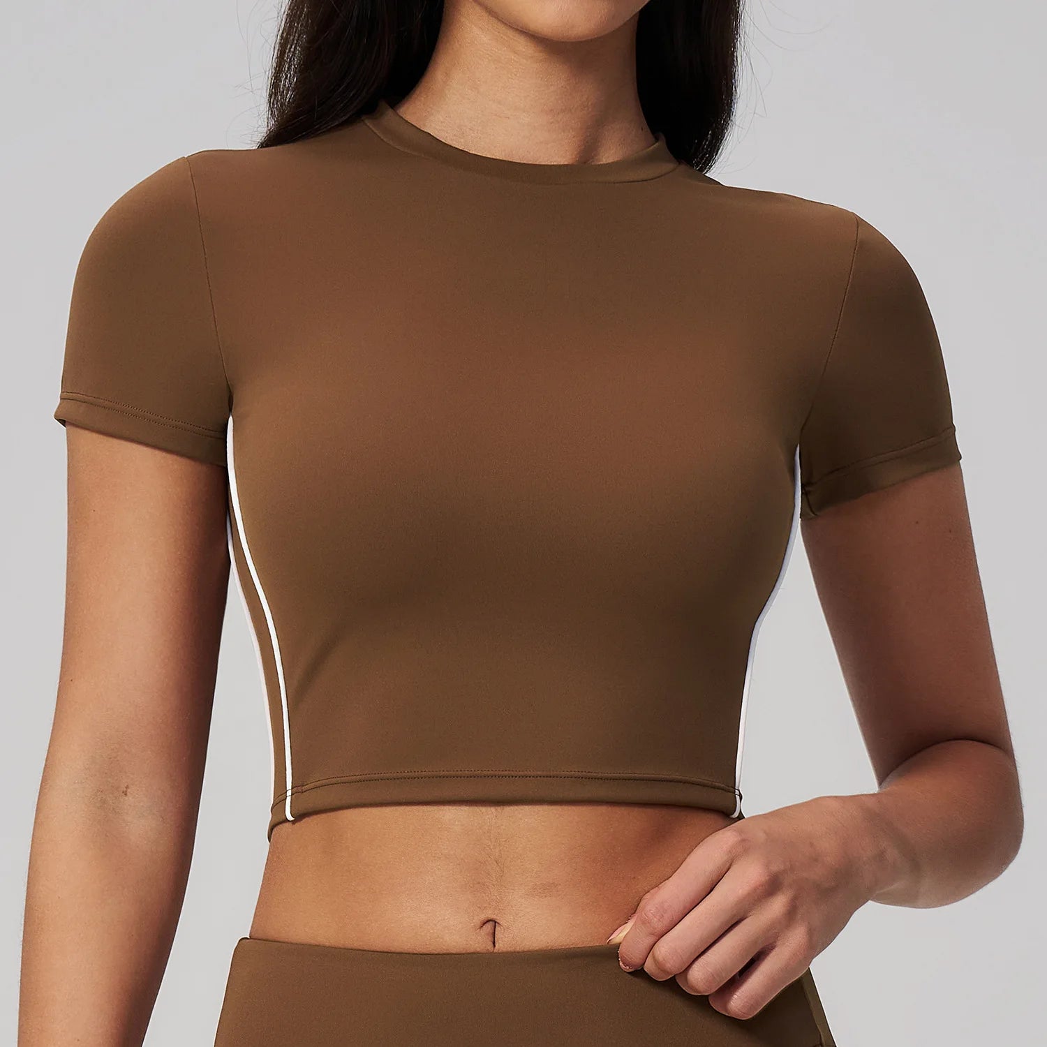 Summer Yoga Short Sleeves Women Yoga Top Tight Sport T Shirts Fitness Clothes Short Sleeve Yoga Shirt Gym Top Running Sport Top