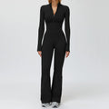 Winter Yoga Suit Gym Set Women Tracksuit Thicken Sportswear Zipper Fitness Long Sleeved Sports Jumpsuit Push Up Workout Clothes