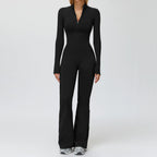 Winter Yoga Suit Gym Set Women Tracksuit Thicken Sportswear Zipper Fitness Long Sleeved Sports Jumpsuit Push Up Workout Clothes