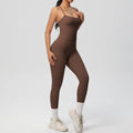 JUREN Yoga Outfits Women Tracksuit Fitness Suit Training Sleeveless Sport Gym Set Workout Overalls Sports Underwear Sportswear