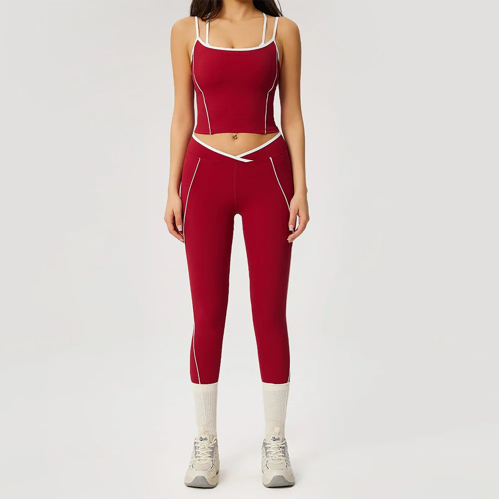 Yoga Clothes Women's Tracksuit 2 Piece Athletic Wear Pilates Fitness Shorts Gym Workout Push Up Clothes Sports Bra Leggings Suit