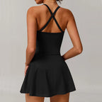 Yoga Boilersuit Sleeveless Women's Sportswear Gym Jumpsuits Workout Clothes High-intensity Fitness One-piece Skin-tight Garment