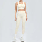 Women's Tracksuit Fitness Suit Yoga Sets Sportswear Workout Outfits Sports Bra High Waist Leggings Gym Clothing Sports Suits