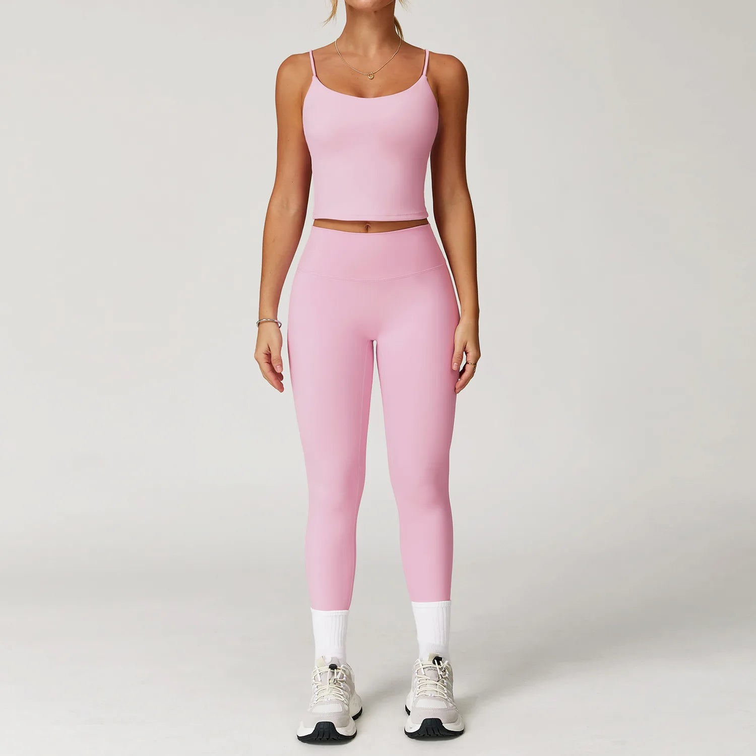 Sportswear Women's Tracksuit 2 Pieces Yoga Set Workout Clothes Running Gym Clothing High Waist Leggings Fitness Bra Sports Suits