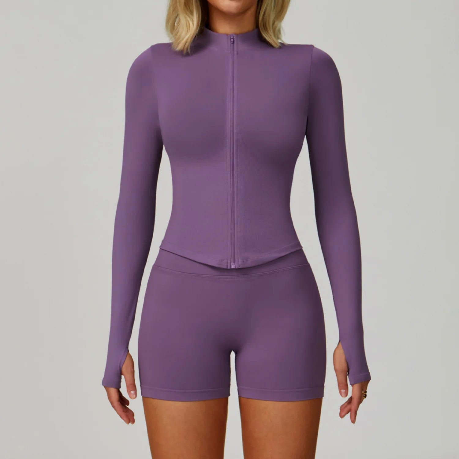 Seamless Yoga Suit 2PCS Sports Set Women Tracksuit Gym Running Workout Clothes Sports Long Sleeve Athletic Wear Yoga Clothing