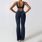 Gym Jumpsuit Women's Fitness Suit Yoga Sets Sports Overalls Woman Tracksuit Yoga Clothing Workout Sportswear Sexy Back V Rompers