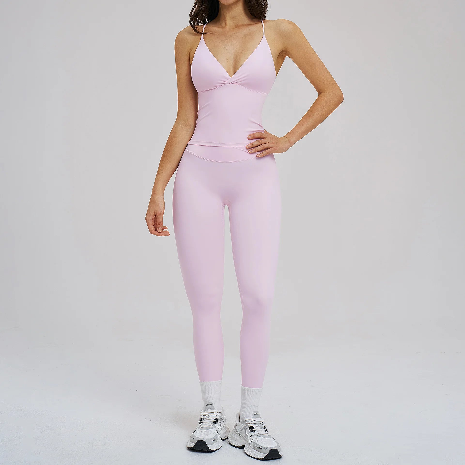2pcs Sport Sets Women Tracksuit Gym Outfits Push Up Gym Fitness Bras Workout High Waisted Leggings Sportswear Tights Set Suit