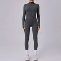 Women Tracksuit Yoga Set One-piece Suit Female Rompers Quick Dry Yoga Clothing Workout Bodysuits Sports Jumpsuit Long Sleeved