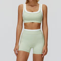 Women's Tracksuit 2PCS Yoga Set Athletic Wear Pilates Fitness Clothes Gym Outfits Workout Sets Push Up Sports Bra Leggings Suit