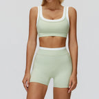 Women's Tracksuit 2PCS Yoga Set Athletic Wear Pilates Fitness Clothes Gym Outfits Workout Sets Push Up Sports Bra Leggings Suit