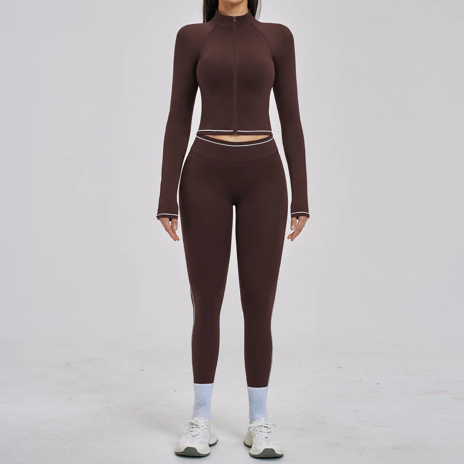 2PCS Yoga Suit for Women Tracksuit Fitness Outfits Gym Clothes Sports Bra Shorts Shorts Workout Sets Gym Long Sleeves Sportswear