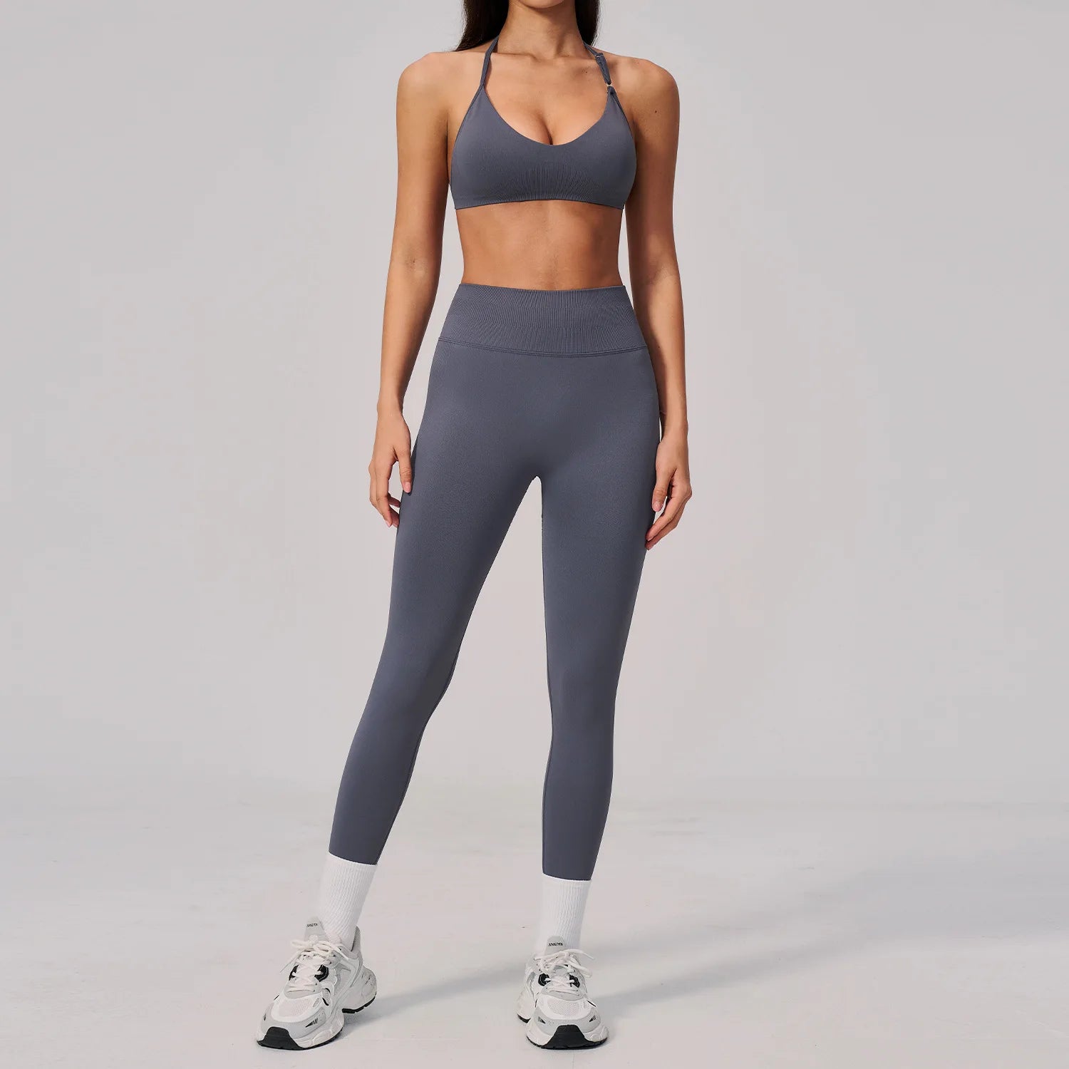 Seamless Yoga Set 2PCS Women's Tracksuit Workout Athletic Wear Sportswear Gym Clothing High Waist Leggings Fitness Sports Suits