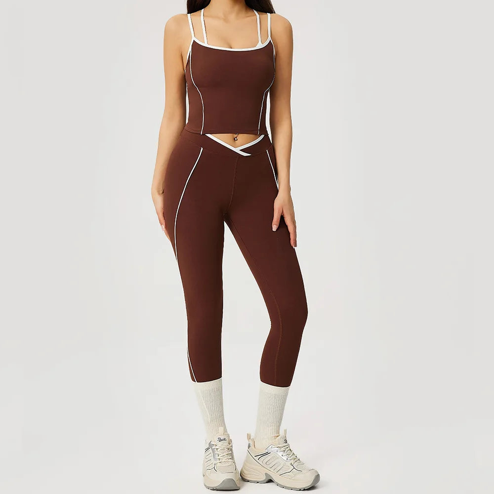 Yoga Clothes Women's Tracksuit 2 Piece Athletic Wear Pilates Fitness Shorts Gym Workout Push Up Clothes Sports Bra Leggings Suit
